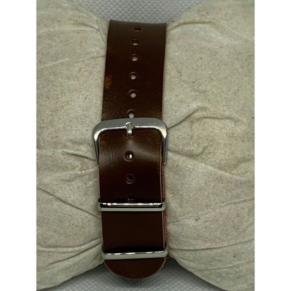 Fossil AM4540 Cecile Women's Brown Leather Analog Green Dial Quartz Watch Aa29 - Picture 3 of 9